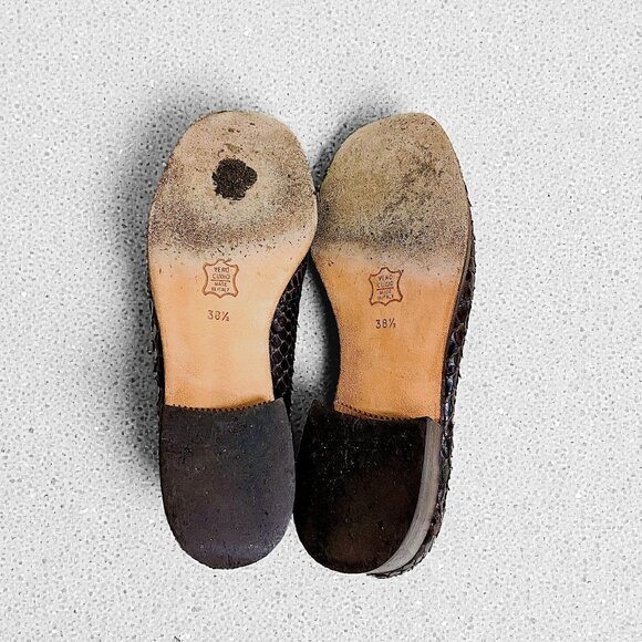 Patrick Cox Wannabe 90s Snake Skin Lace-Up Moc Shoes EU 38.5 / US 8–8.5 Vintage - Picture 5 of 9